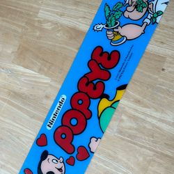 Popeye Nintendo Arcade Game Plastic Sign