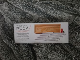 Wolfgang Puck 4-piece stainless steel steak knife set