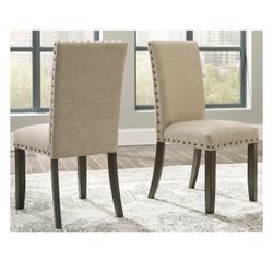 Signature Design by Ashley Rokane Dining Side Chair Set of 4 Light Brown