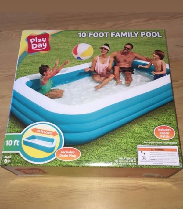 10 Ft Family Pool Play Day Inflatable Pool for Sale in