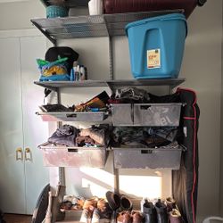 Rearragable Metal Shelving