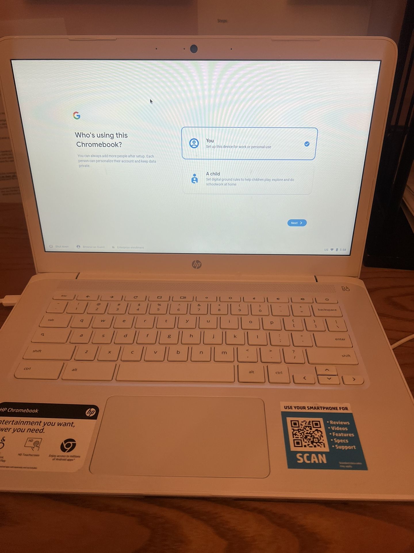 HP Chromebook Model 14