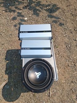 JL AUDIO 10W SUBWOOFER AND AMPLIFIERS