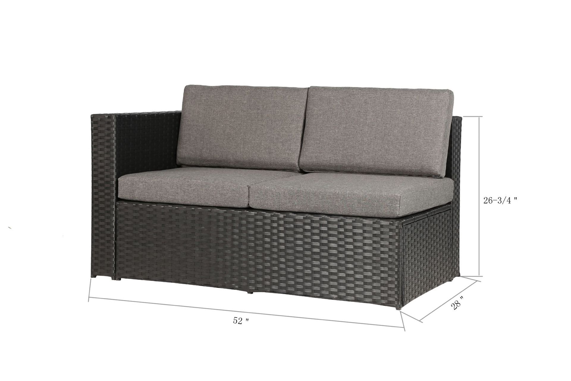 Black Available K35 Black Wicker Patio Furniture With Coffee Table Available For Pick Up Only In San Bernardino Warehouse Cash Only 