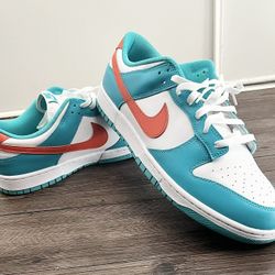 Miami Nike Dunks & Miami Dolphin Shirt