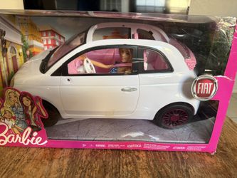Barbie Fiat 500 Car – Large Doll Vehicle 