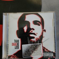 Signed Drake Thank Me Later promo Cd