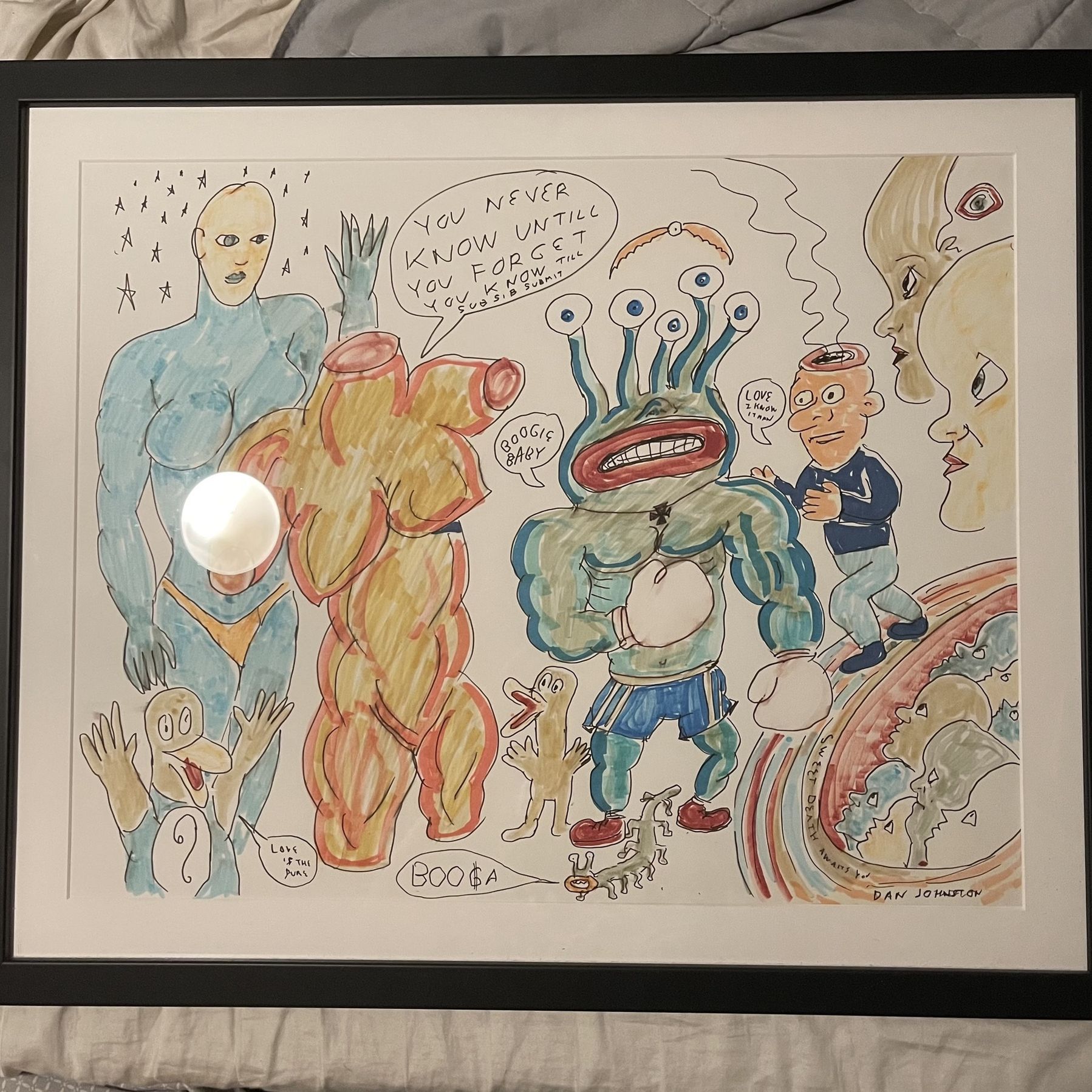 Daniel Johnston Original Drawing
