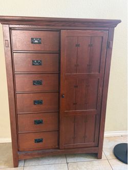 Mission Style Cabinet Dresser – Solid Wood