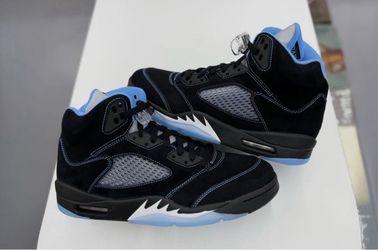 Jordan 5 black university blue