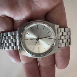Nixon Time Teller Silver 