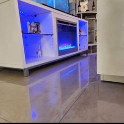 Electric Fireplace With Lights