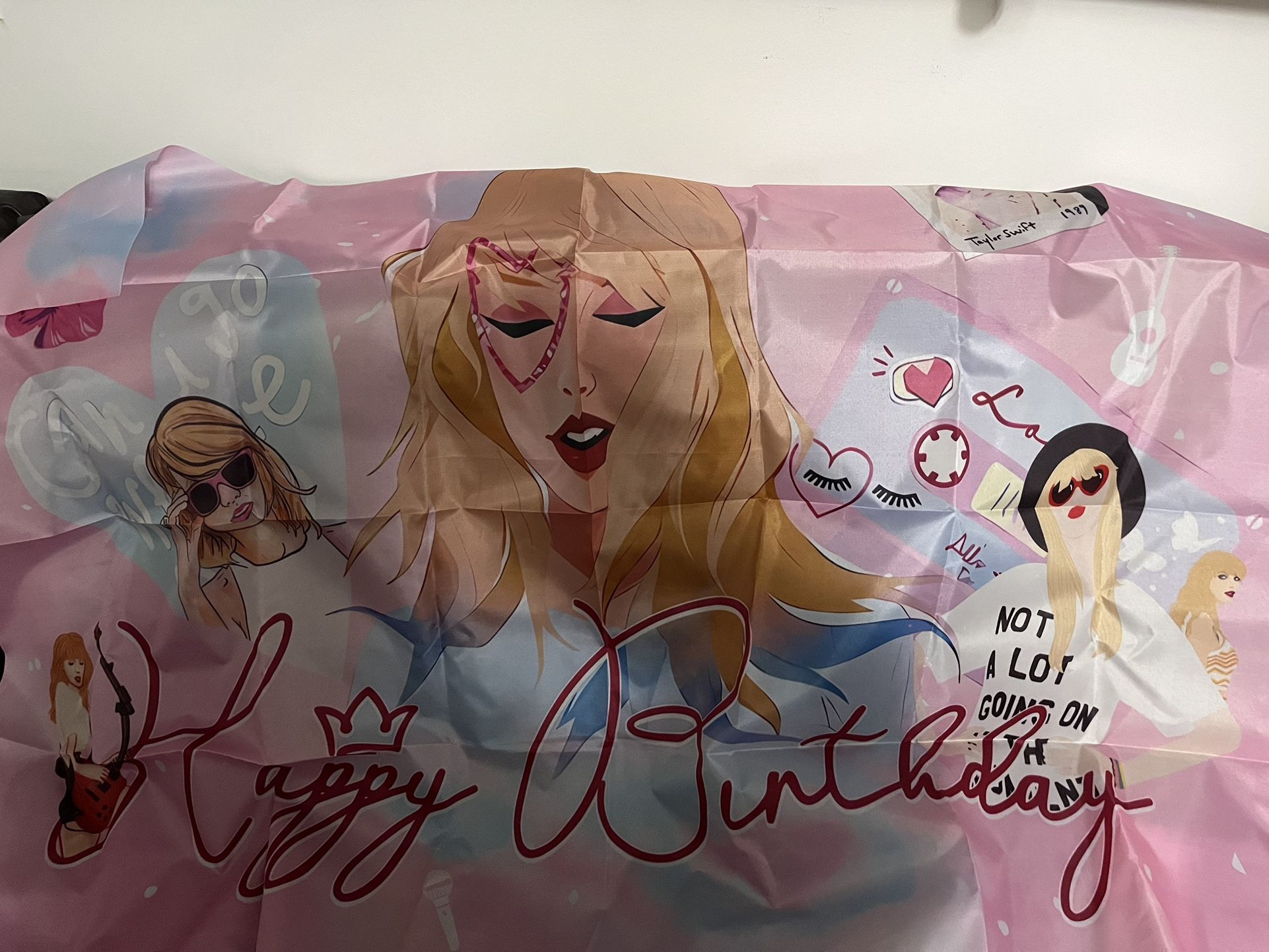 Taylor Swift Happy Birthday Backdrop