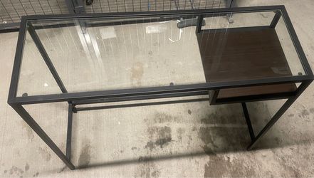 VITTSJÖ laptop table with glass