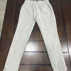 J.Crew Harlow High-Rise Tapered Pull On Drapey Dress Pants Gray Size 2