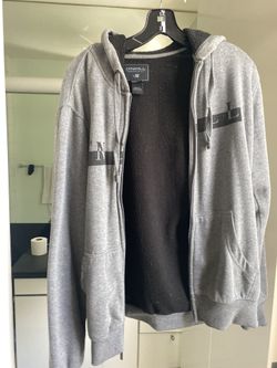 O’Neill fleece lined grey hoodie