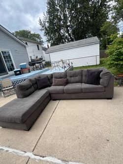 Gray Sectional Couch - FREE DELIVERY