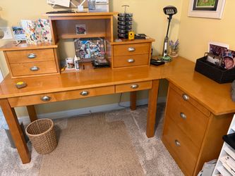 Corner Desk & File Cabinet