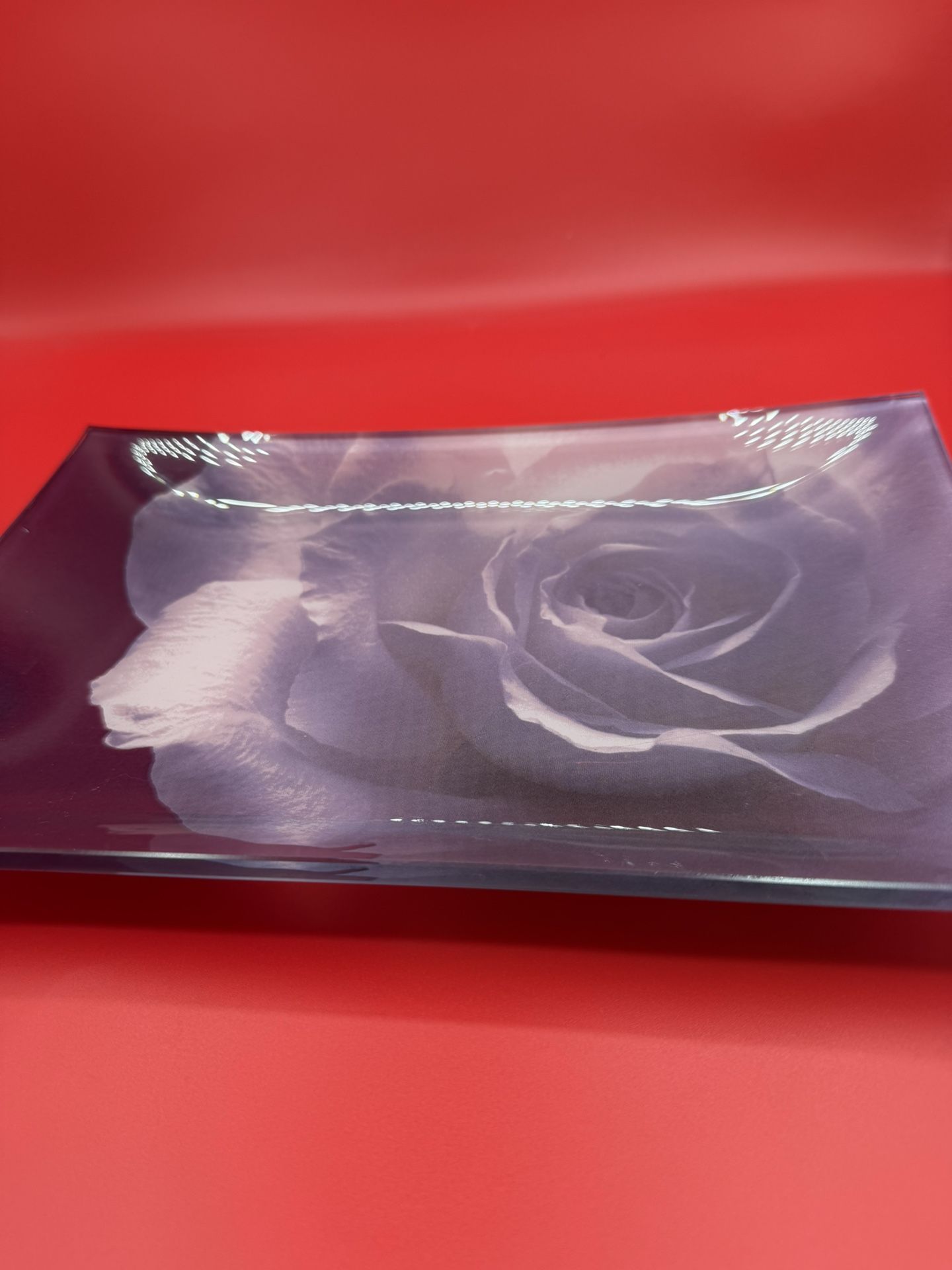Purple Floral Platter.