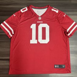 Nike Dri-Fit San Francisco 49ers Jimmy Garoppolo Home Red Jersey Men’s 3XL 