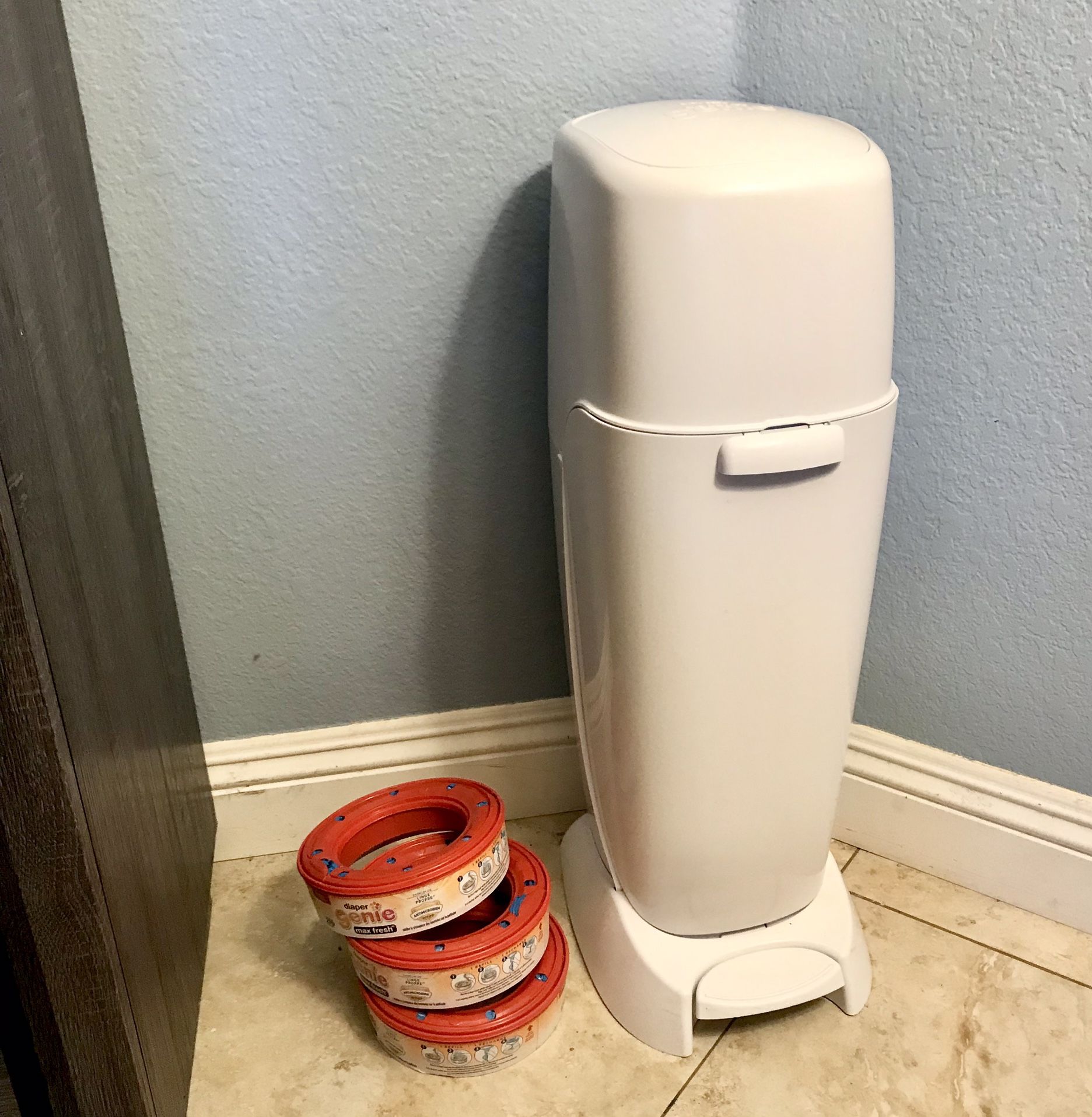 Diaper Genie Plus 3 Refill Cartridges Excellent Condition & Sanitized