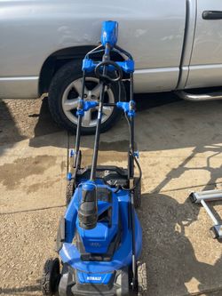KOBALT brushless, lawnmower, and weedeater