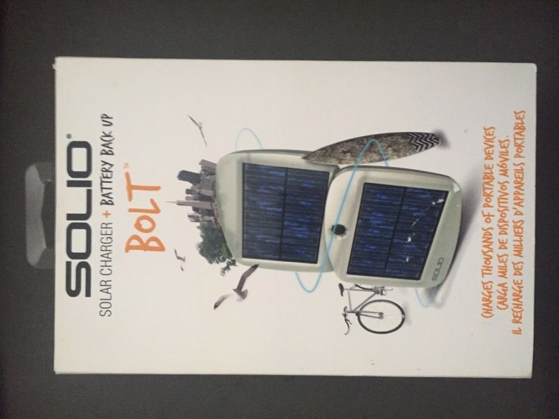Solio Solar Charger + Battery Back-Up - NEW