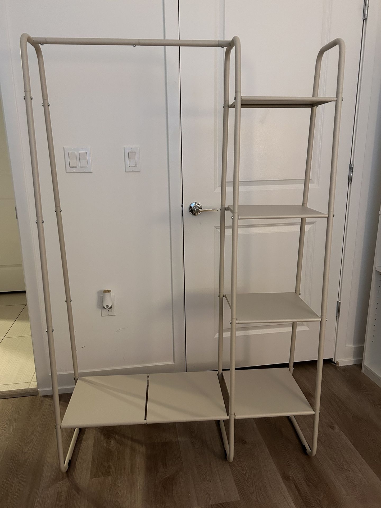 Organizer White Closet Rack