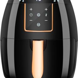 Air Fryer 5.8QT,Digital Touch Screen &Temperature Control,Non-stick Frying Basket,Free Recipes,Timer and Auto Shut off,1300W(Black)



