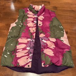 Girls Lands End Down Feather Filled Vest Shipping Available 