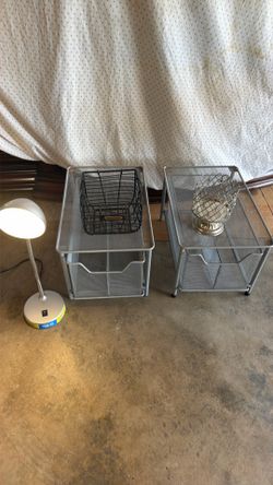 Metal office baskets