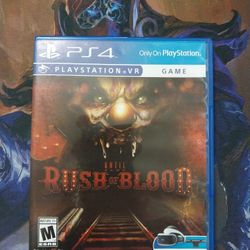 Rush Of Blood, For PS4 Mint Condition