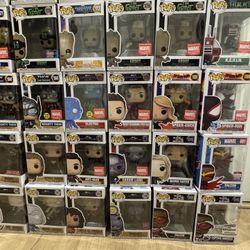 Funkos And Marvel Legends Figures 
