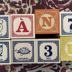 Uncle Goose Portuguese Letter/Word Blocks