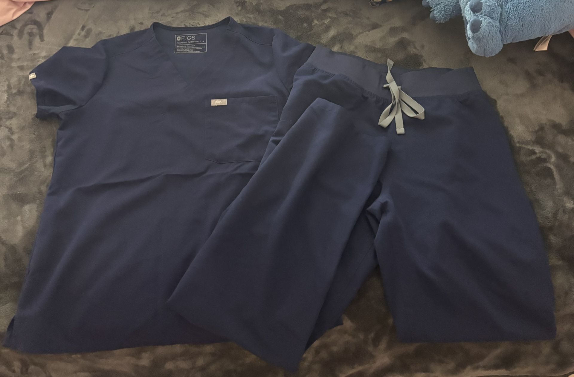 navy blue figs scrubs 