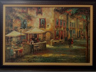 Framed wall Art Court Yard Cafe
