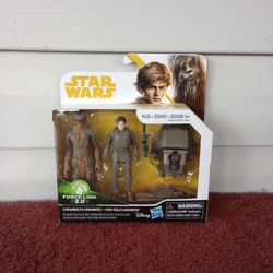 Star Wars Force Link 2.0 Mimban Han Solo & Chewbacca New 3.75" action figures