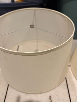 Cream Drum Lamp Shades set of 2 xl