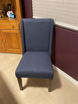 Set Of 2 Blue Chairs