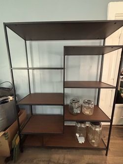 Shelf - mixed metal and wood