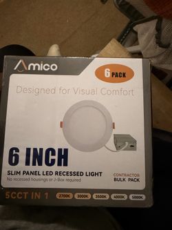 Brand New 6” LED Recessed Lights (6-Pack) – 5 Color Options