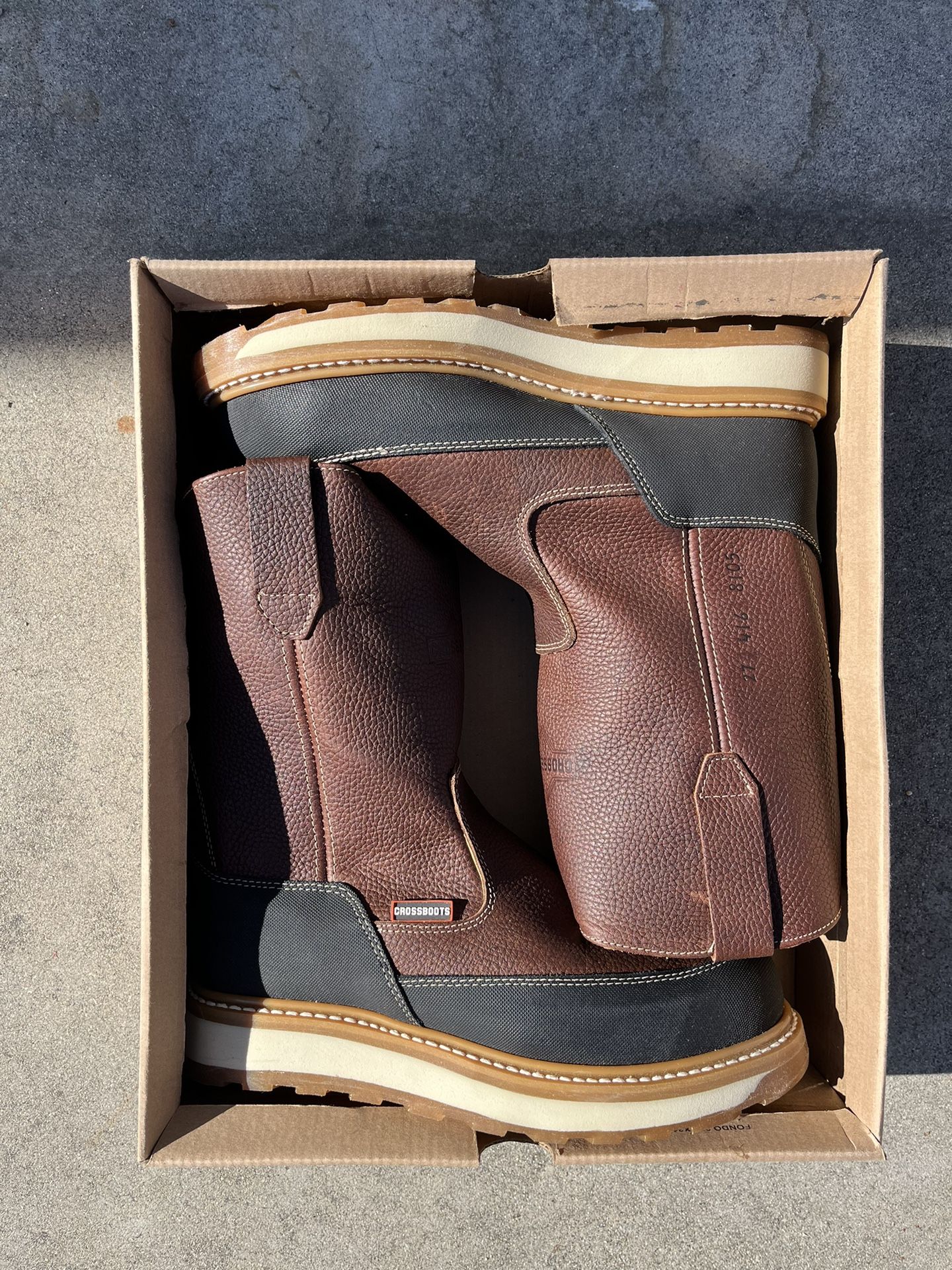 High top work boots for men size 9 and 10 available