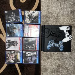 Ps4 bundle with 8 games and controller