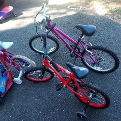 Kids Bikes And Water Vests