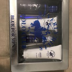 Men's Blue Gift Set, 4-Pack By Beverly Hills Polo Club