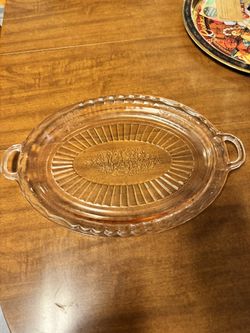 Depression Glass Platter 