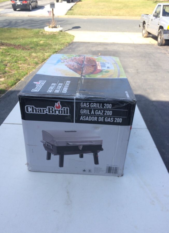 Portable gas grill charbroil brand new in box never opened.