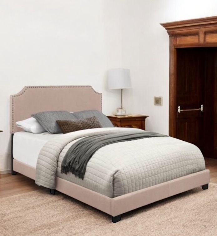 New King Size Upholstered Bed Frame