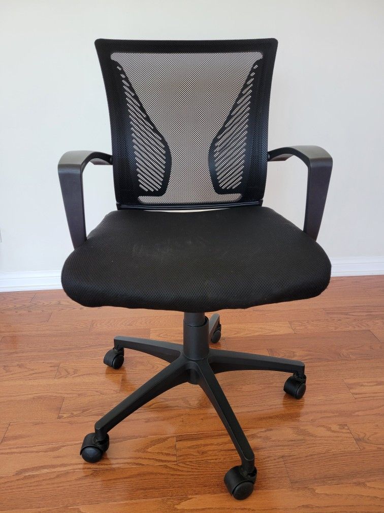 Office Chair, Black Fabric