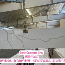 MAX Quartz & Countertop:MX117:Calacatta Grey